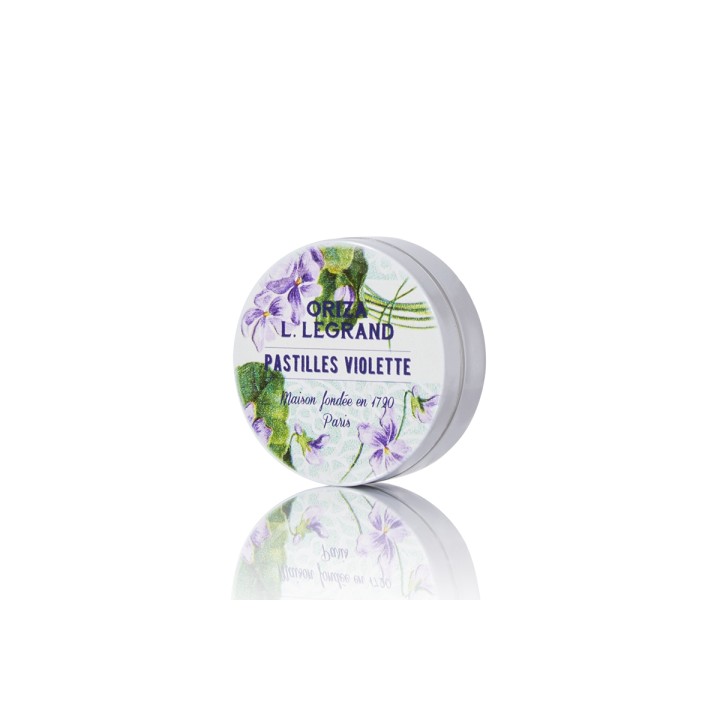 Pastilles Violettes artisanales et biologiques fabriquées en France Oriza L. Legrand